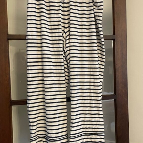 J.Crew Dreamy Cotton-blend Short-Sleeve Pajamas in Blue and White Stripes, XL - Picture 6 of 7